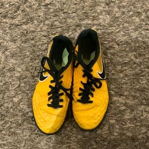 Nike Black and Yellow Soccer Turf Cleats